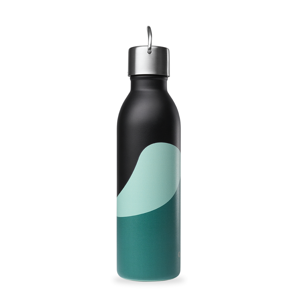 Isotherme Flasche - Active Horizon Schwarz