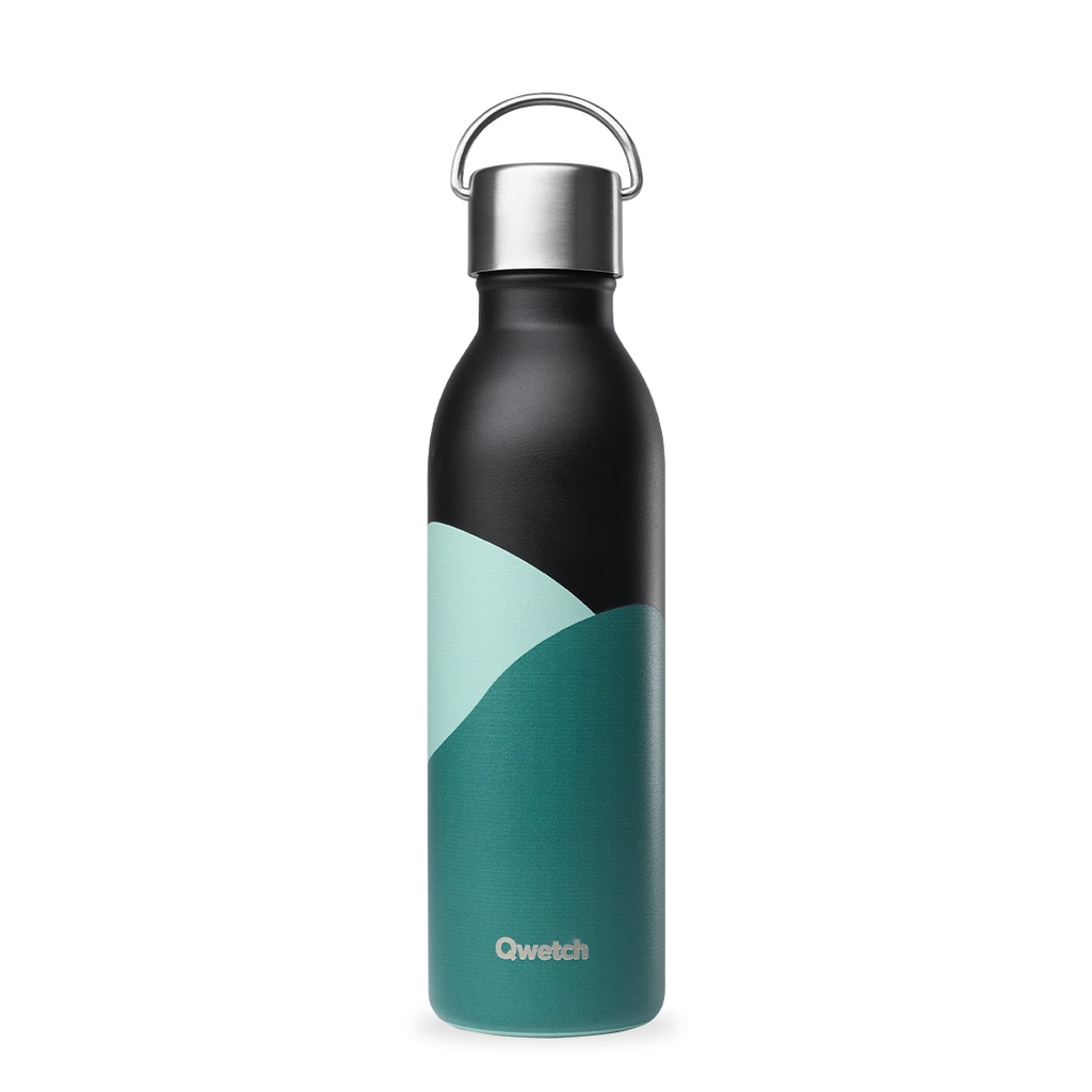 Isotherme Flasche - Active Horizon Schwarz