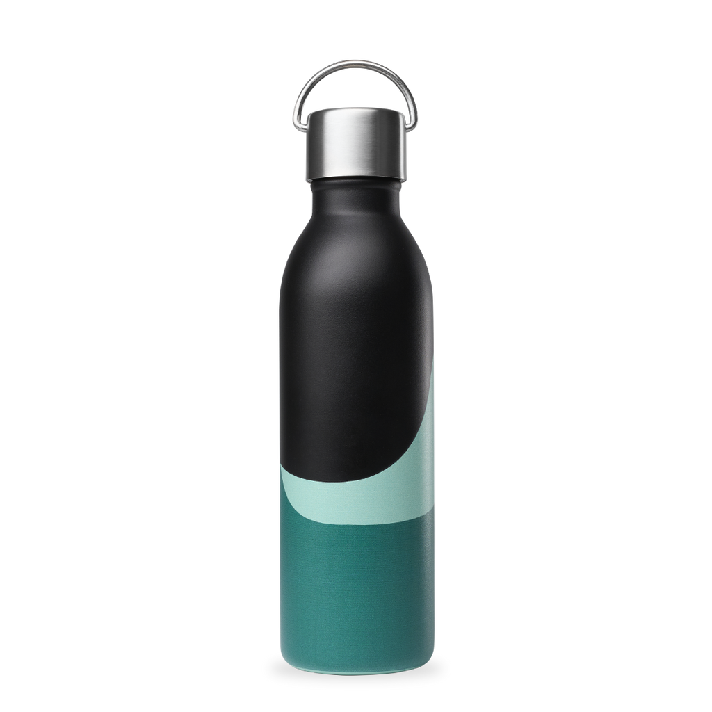 Isotherme Flasche - Active Horizon Schwarz