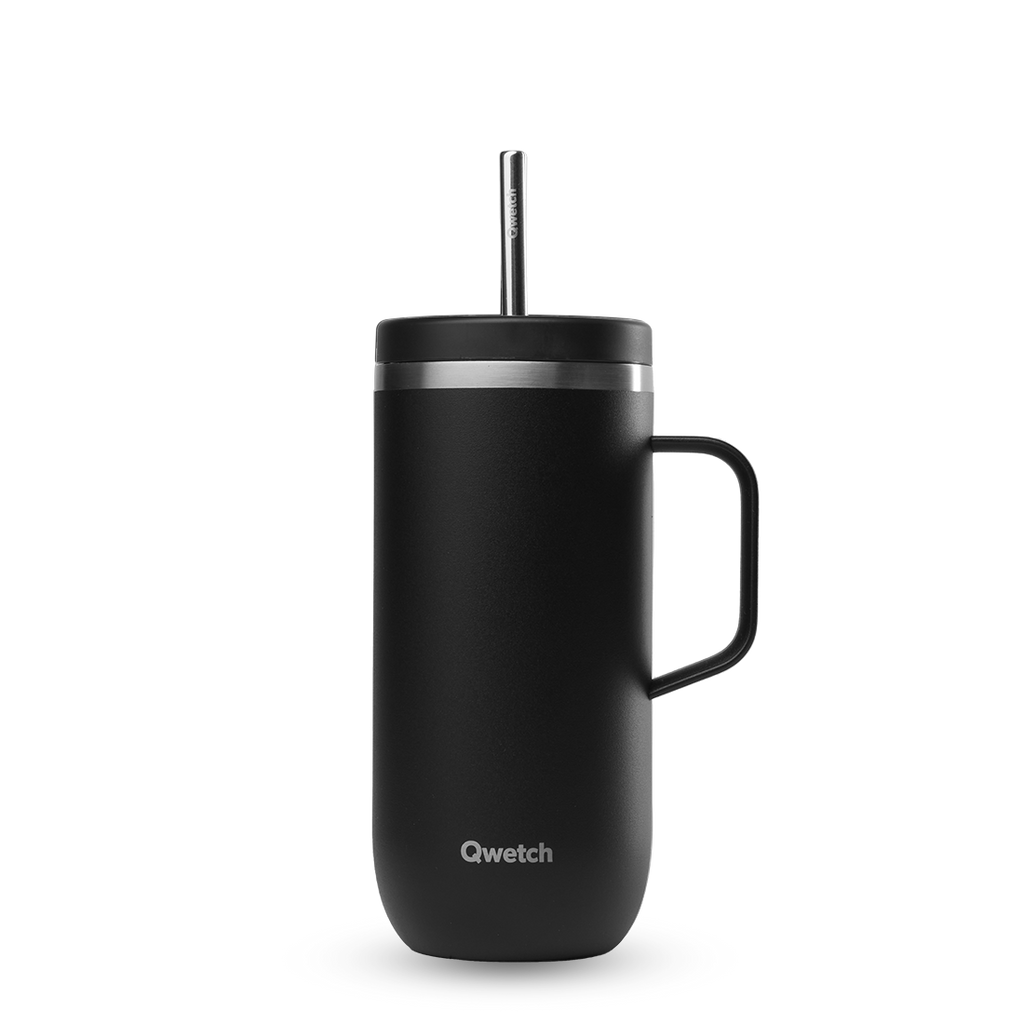 Insulated Cold Cup with Handle - Matt Black