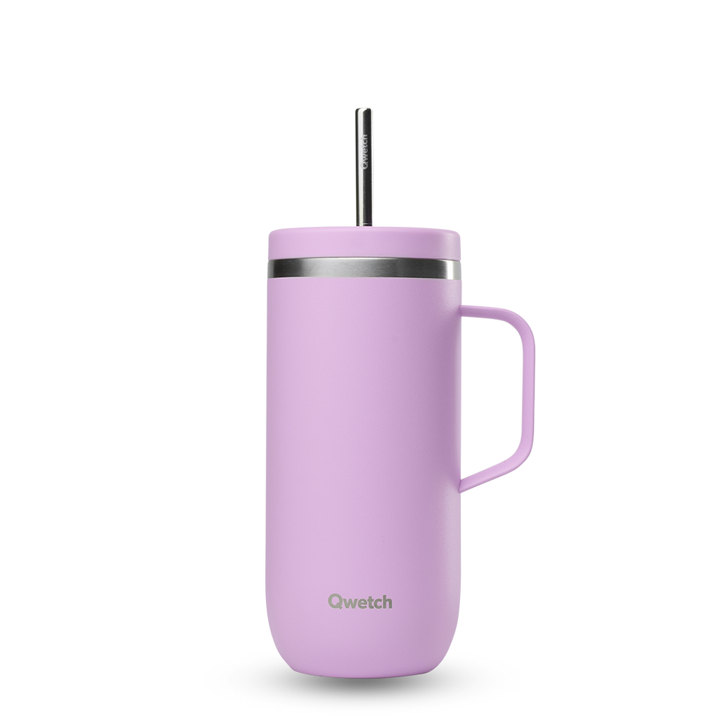 Insulated Cold Cup with Handle - Pastel Lavande