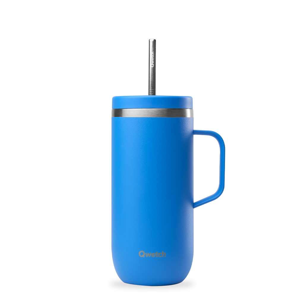 Insulated Cold Cup with Handle - Pop Azure