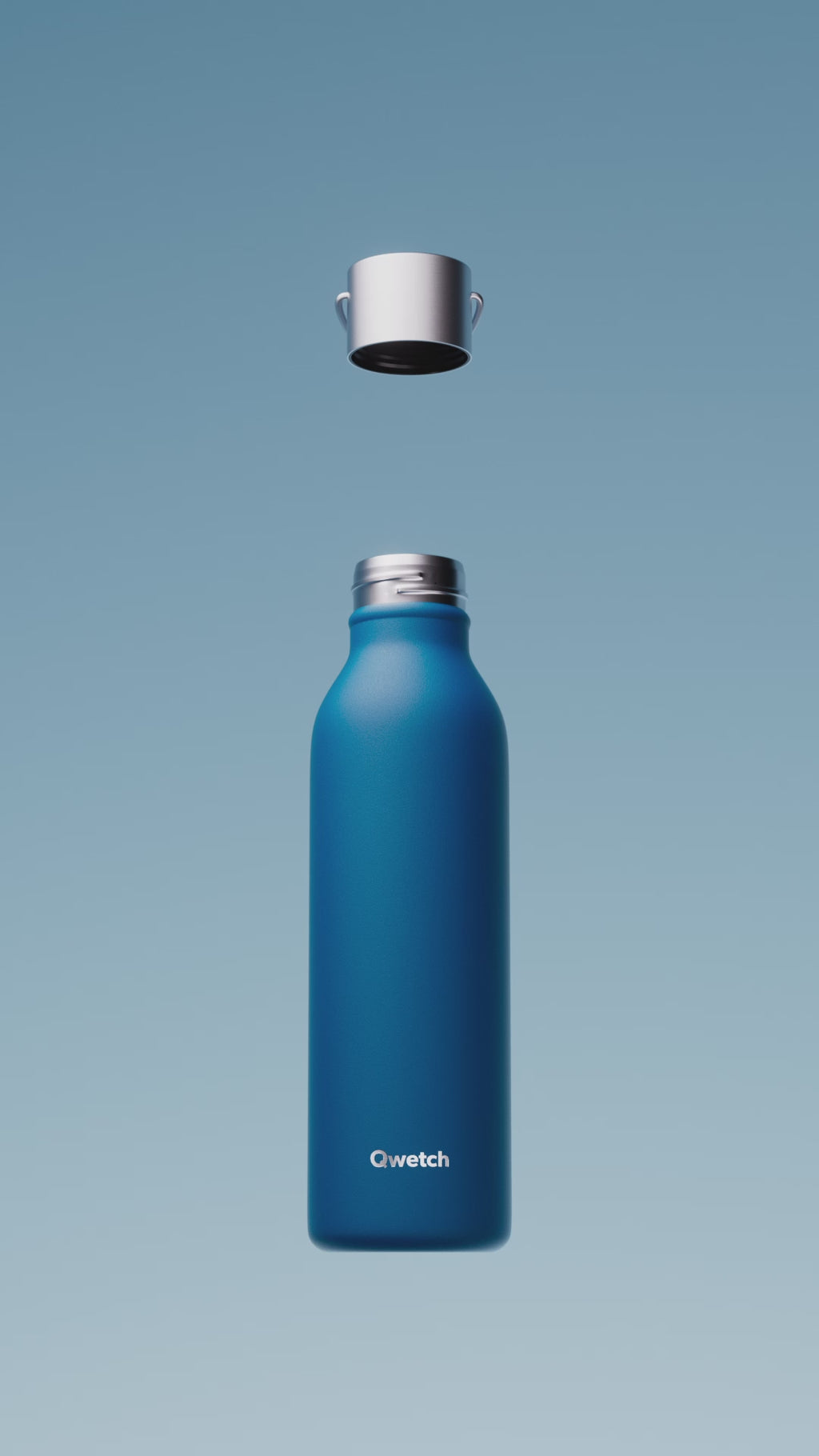 Isotherme Flasche - Serie Sport Blau