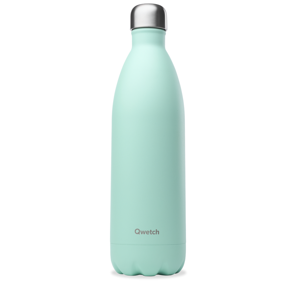Qwetch - Bouteille nomade isotherme 750 ml - Vert pastel - Sebio